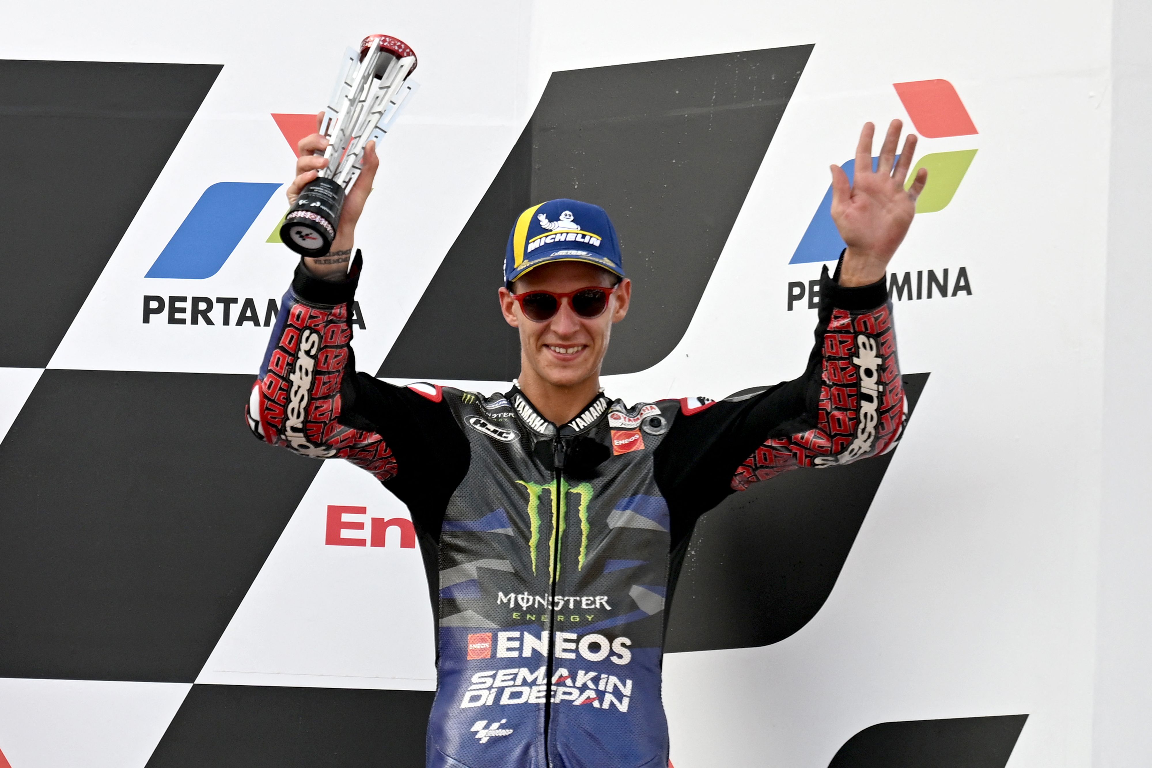 Pembalap Monster Energy Yamaha Fabio Quartararo