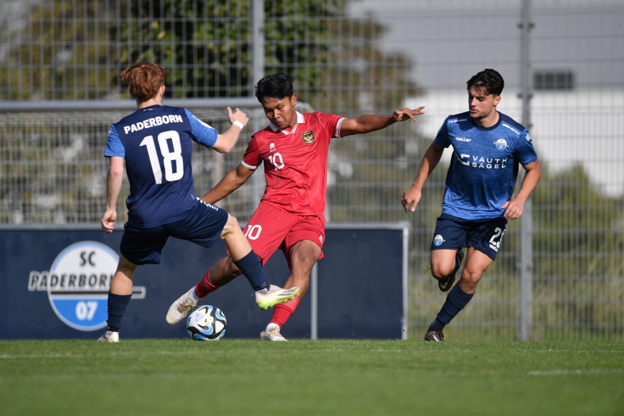 Uji coba timnas Indonesia U-17 vs SC Paderborn Youth di Jerman, Senin (2/10).