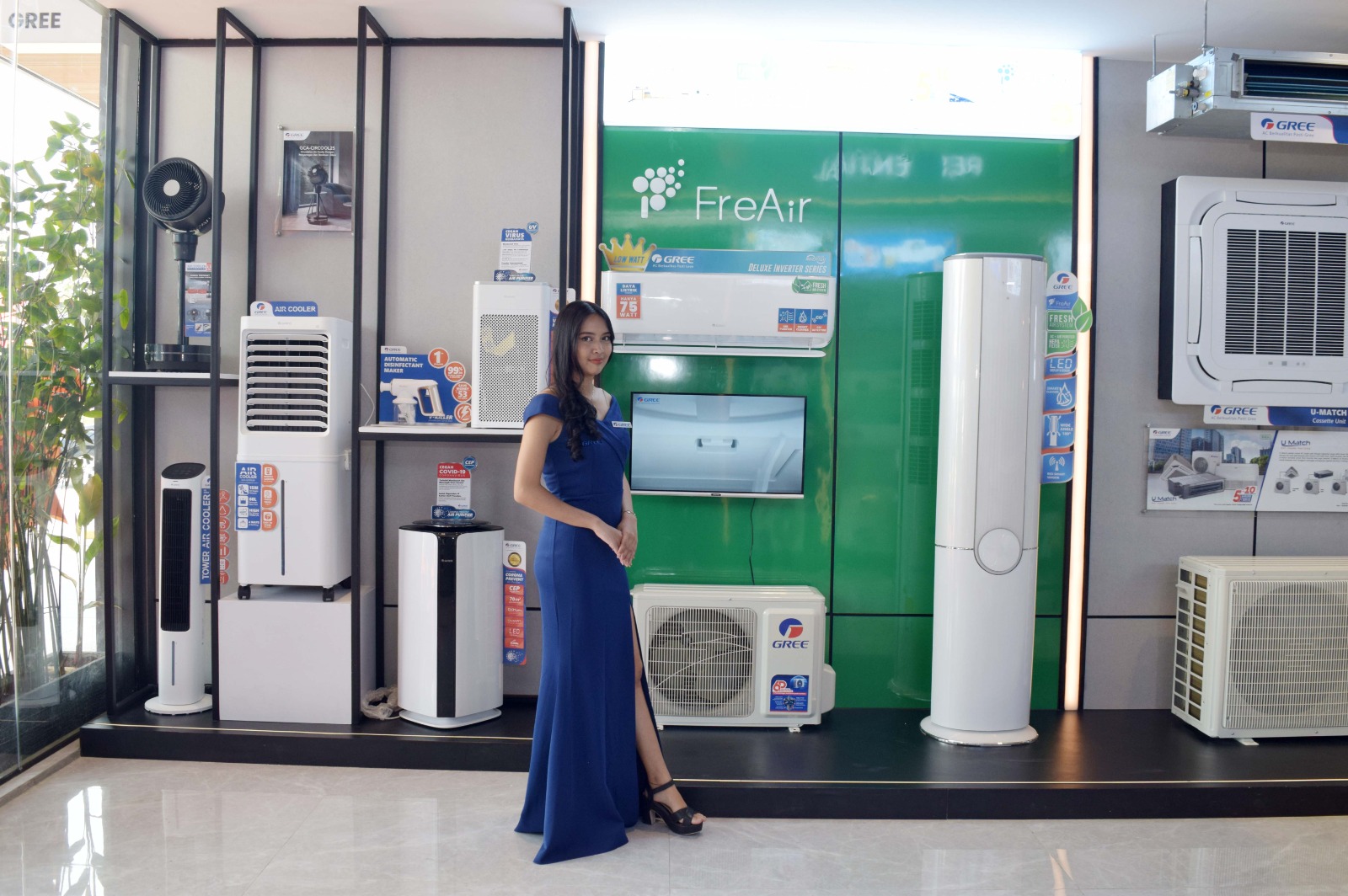 Proshop terbaru Gree Indonesia di kawasan Indonesia Design District PIK 2, Jakarta Utara.