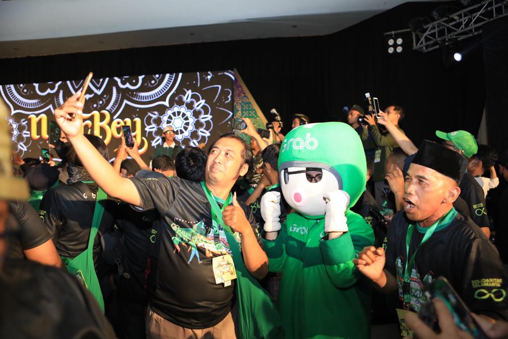 Ajang tahunan Hari Mitra Grab & OVO (HMG) digelar di Surabaya, Jatim. Selasa (3/10).