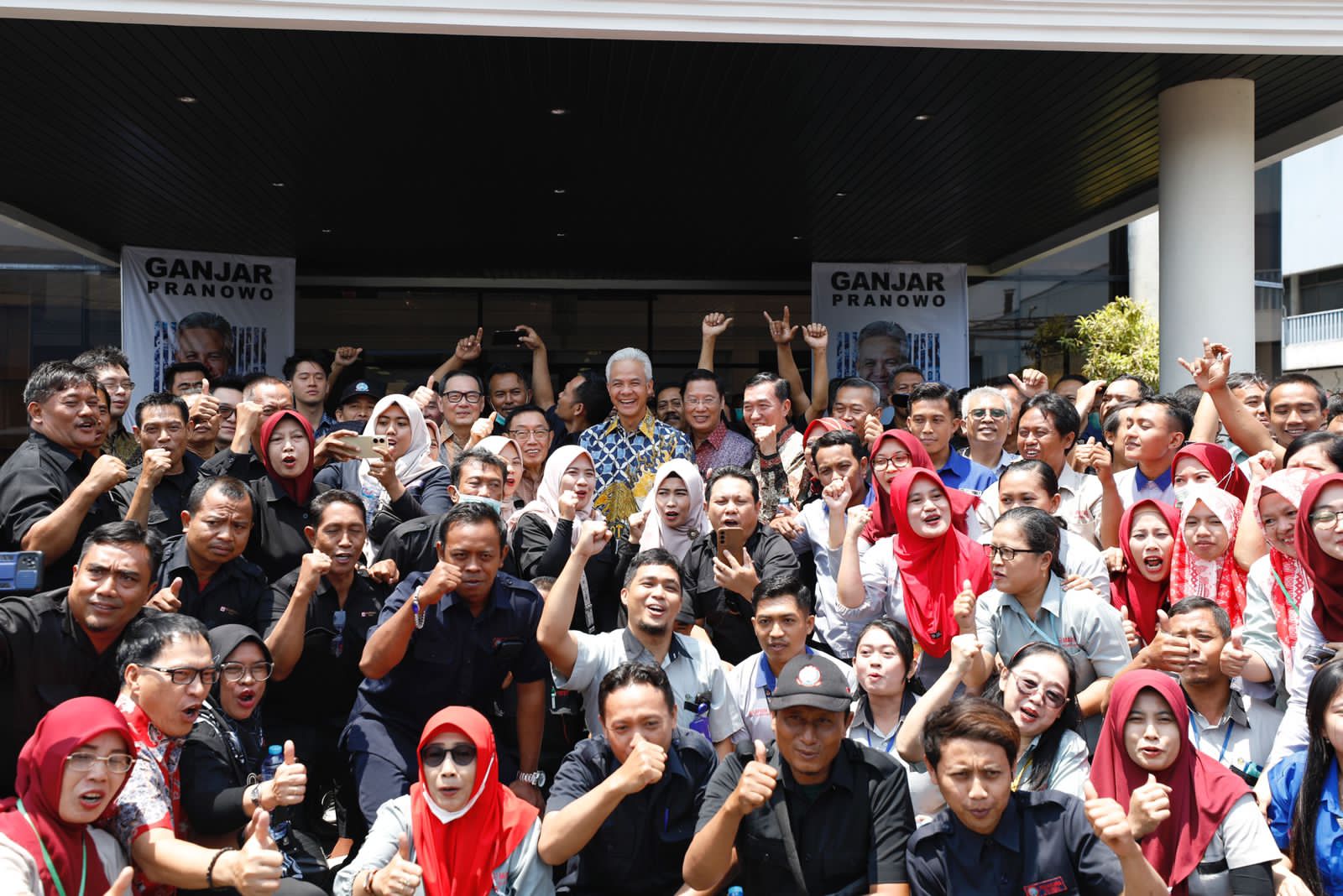 Ganjar Pranowo saat berkunjung ke fasilitas Maspion Group