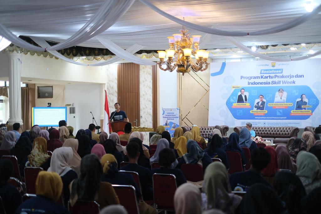 Pemkot Pariaman menggandeng MPPKP menggelar sosialisasi Program Kartu Prakerja dan Indonesia Skills Week di Kota Pariaman.