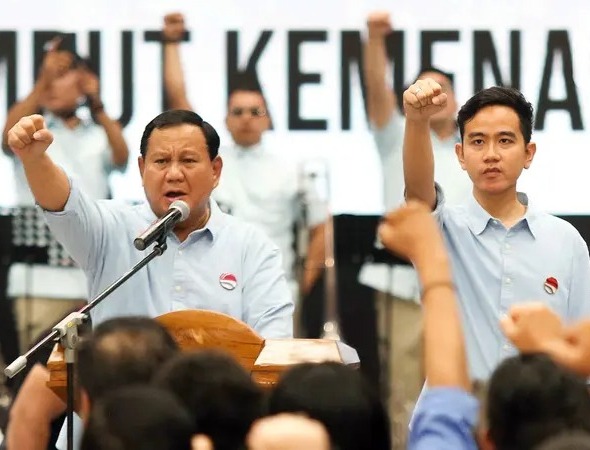 Pasangan bacapres-bacawapres dari Koalisi Indonesia Maju (KIM) Prabowo Subianto-Gibran Rakabuming Raka