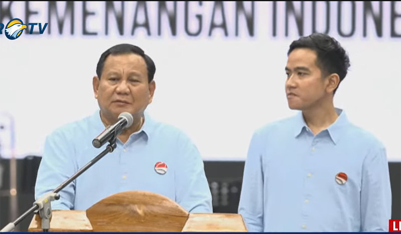 Prabowo bersumpah akan membawa Indonesia menuju negara hebat.