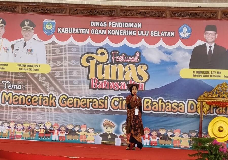 Festival Tunas Bahasa Ibu (FTBI) Tingkat Kabupaten yang berlangsung 24—25 Oktober 2023 di Ogan Komering Ulu