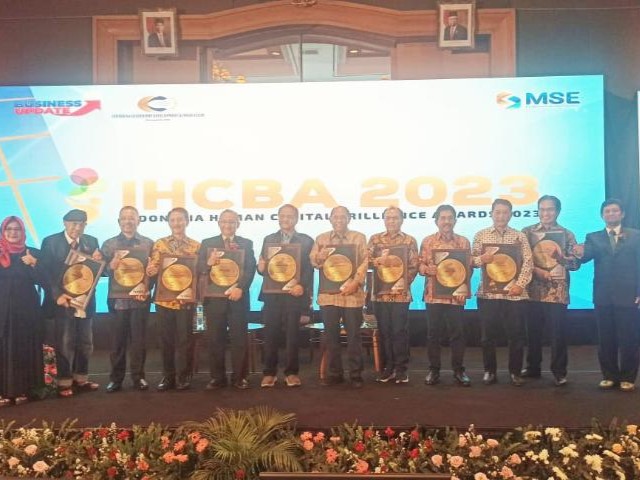 Sebanyak 25 perusahaan terdiri dari BUMN, BUMD, dan perusahaan swasta nasional menerima penghargaan di IHBC 2023.
