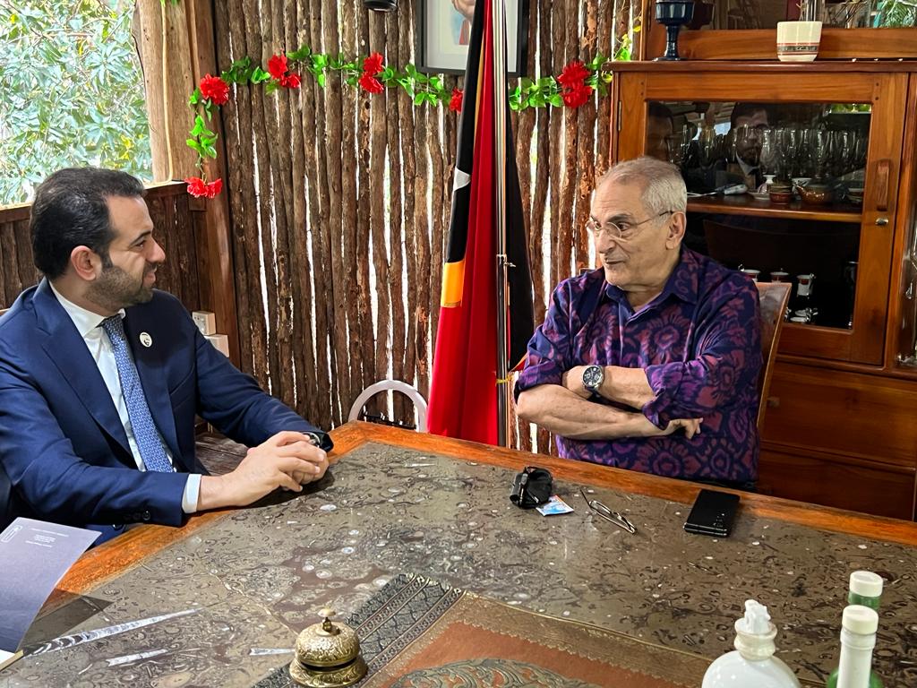 Sekjen Majelis Hukama Muslimin (MHM) Konselor Mohamed Abdelsalam bertemu Presiden Timor Leste Jose Ramos-Horta di Dili, Sabtu (7/10/2023)