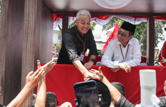 Pasangan capres-cawapres Ganjar Pranowo-Mahfud MD