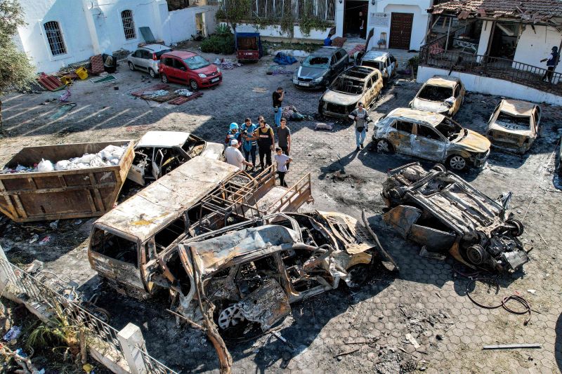 Kondisi rumah sakit di Gaza yang diserang Israel.