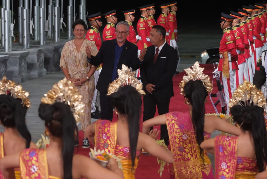 Menteri Perikanan dan Ekonomi Biru Seychelles Jean Francois Gabriel Ferrari menjadi tamu pertama yang tiba di Bali untuk KTT AIS Forum.