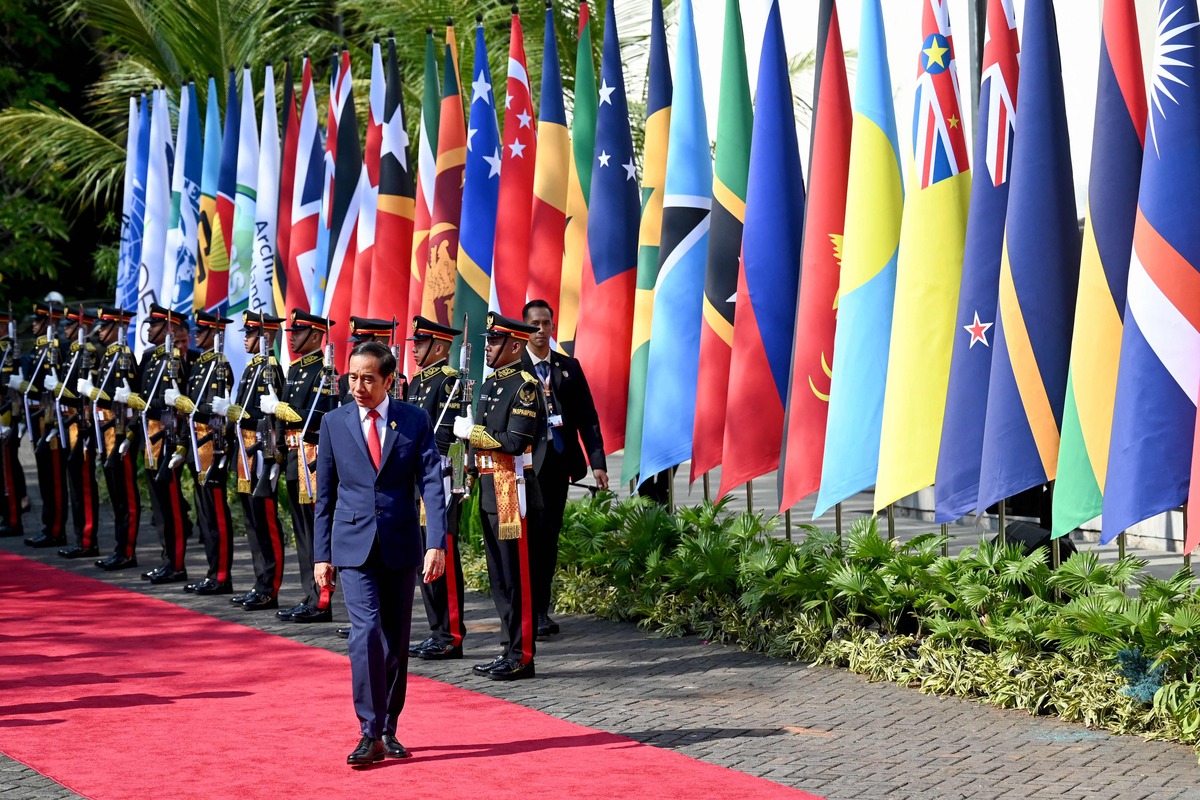 Presiden Joko Widodo dalam KTT AIS Forum 2023 di Bali.