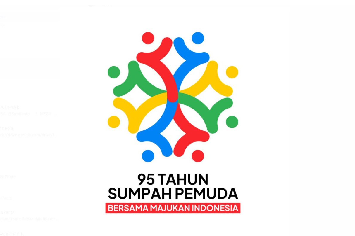 Logo peringatan Hari Sumpah Pemuda ke-95.