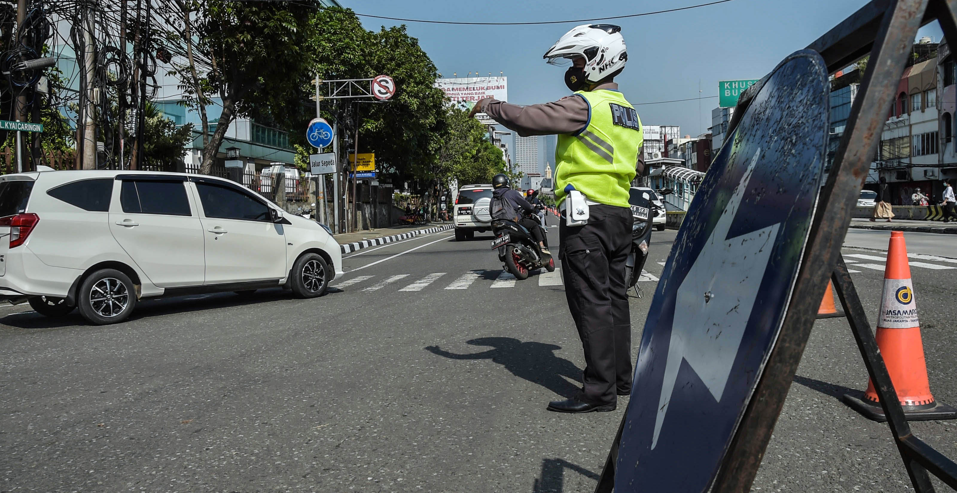 Ilustrasi pengalihan lalu lintas