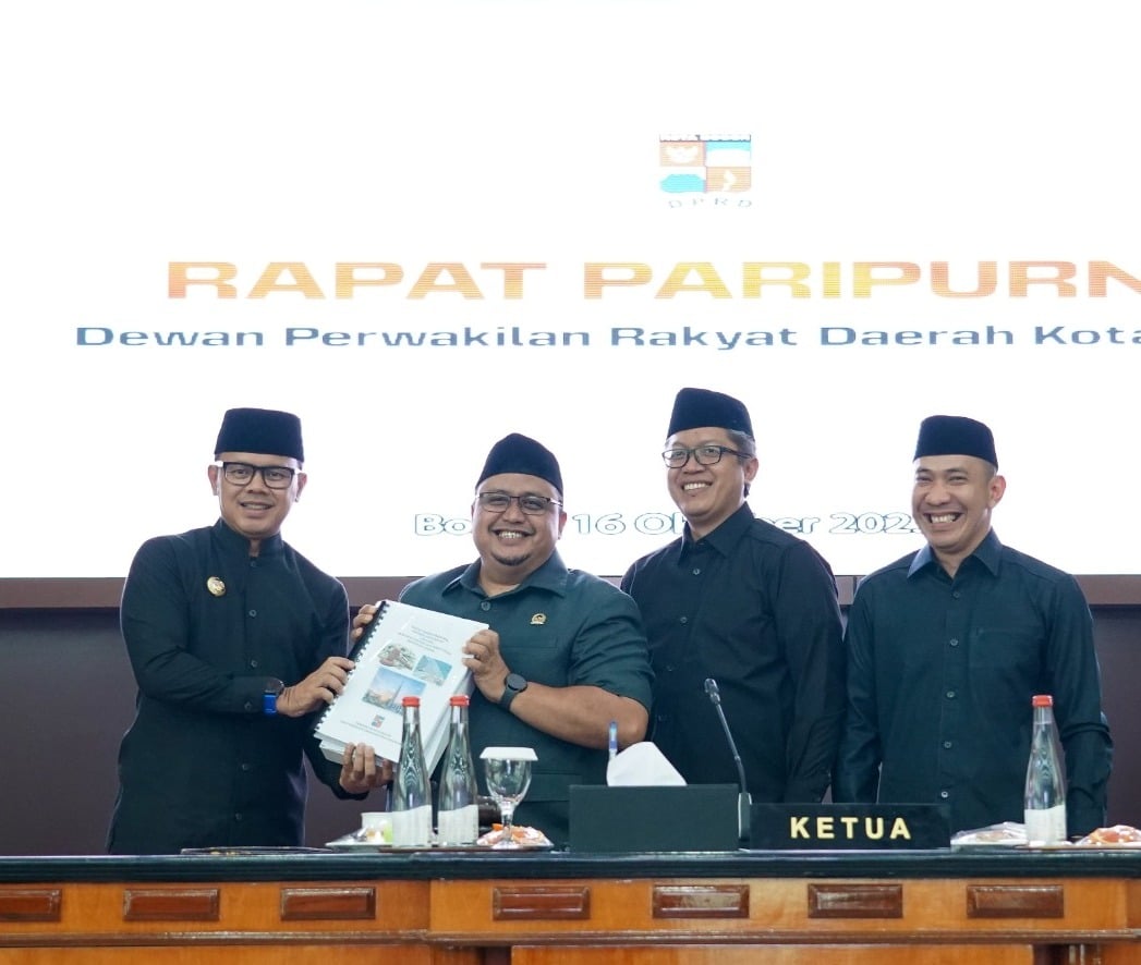 Rapat paripurna DPRD Kota Bogor yang dilaksanakan di Kota Bogor, Jawa Barat, Kamis (26/10).