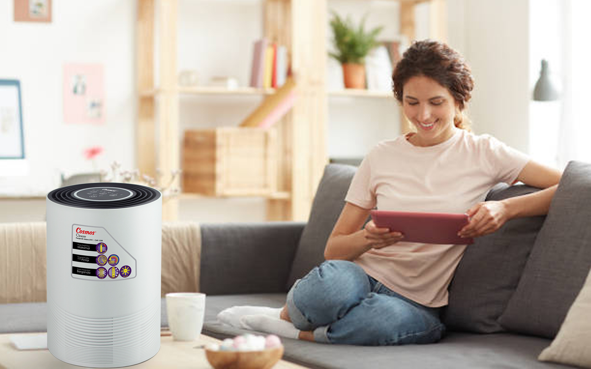 Cosmos menghadirkan 'air purifier' Seri CAP 1230 & CAP 1120 untuk mengatasi polusi dalam ruangan. 