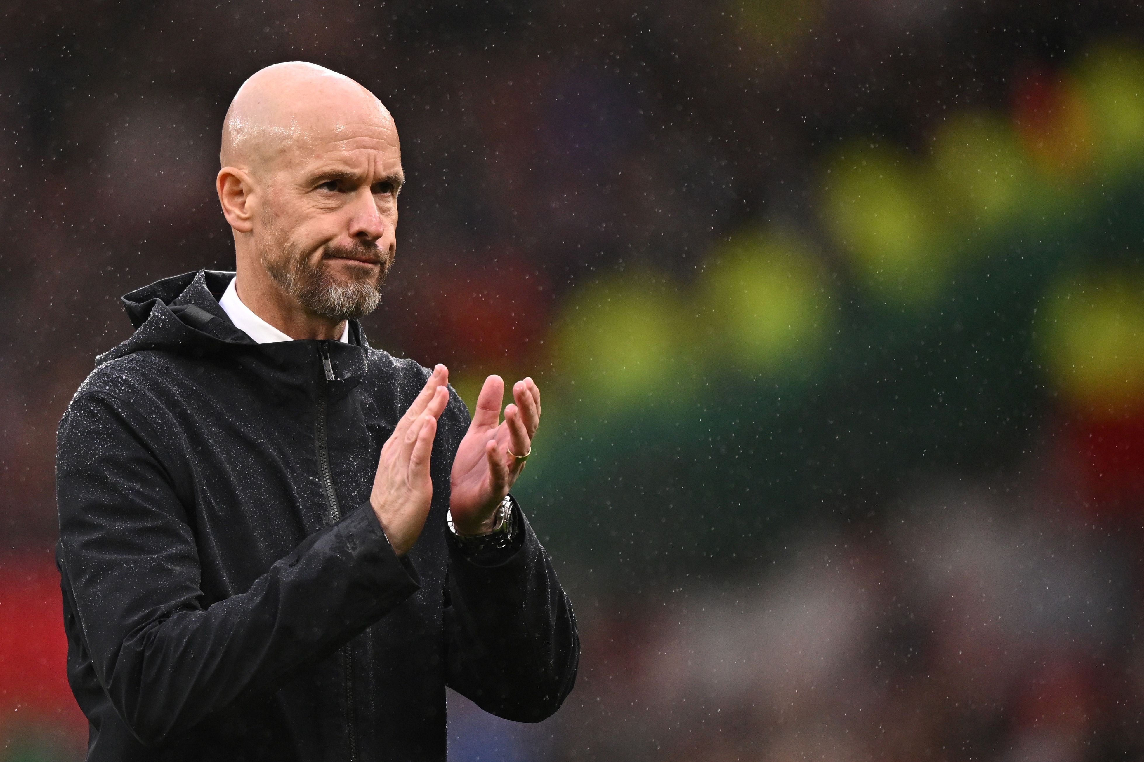 Pelatih Manchester United Erik ten Hag.