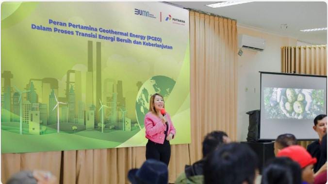 Anggota Komisi VI DPR RI Sondang Tampubolon dalam forum yang digelar PT Pertamina Geothermal Energy