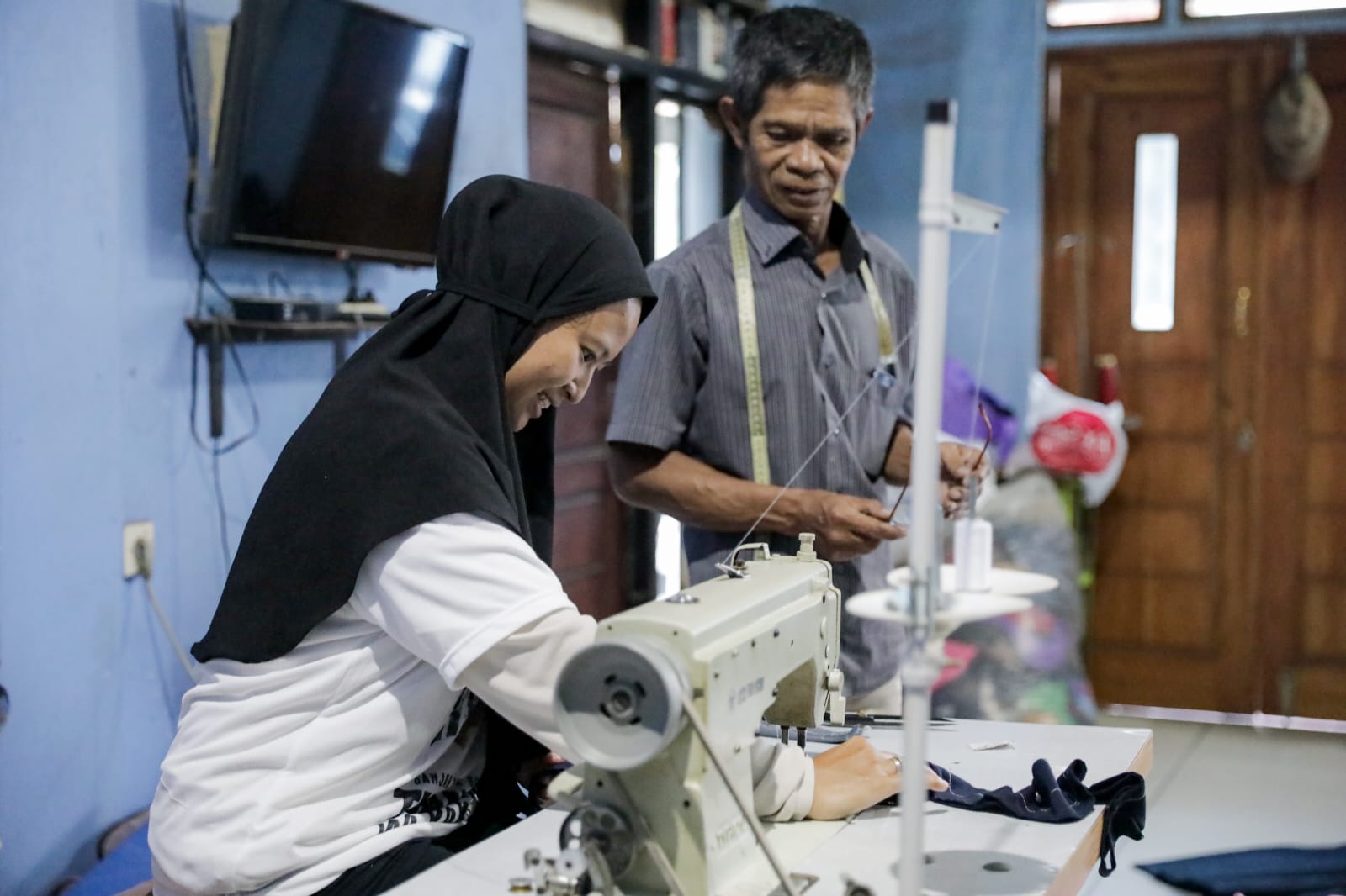 Pelatihan menjahit di Kabupaten Bandung Barat, Jawa Barat