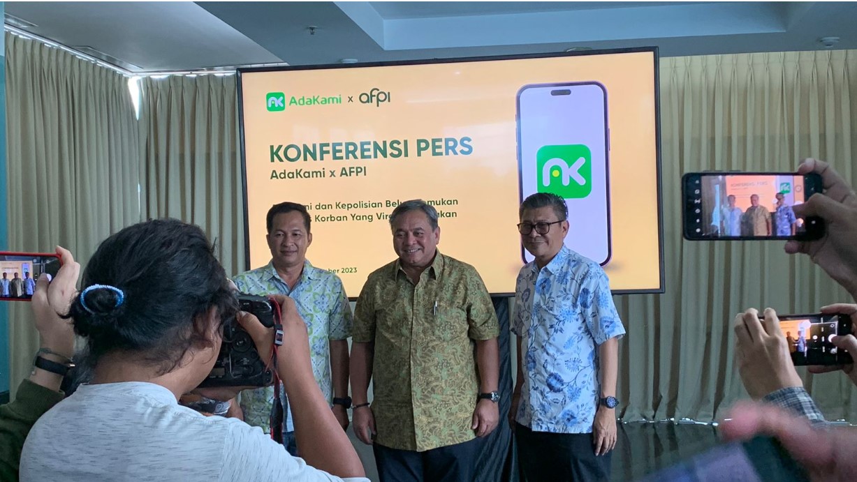 Konferensi pers AdaKami dan AFPI