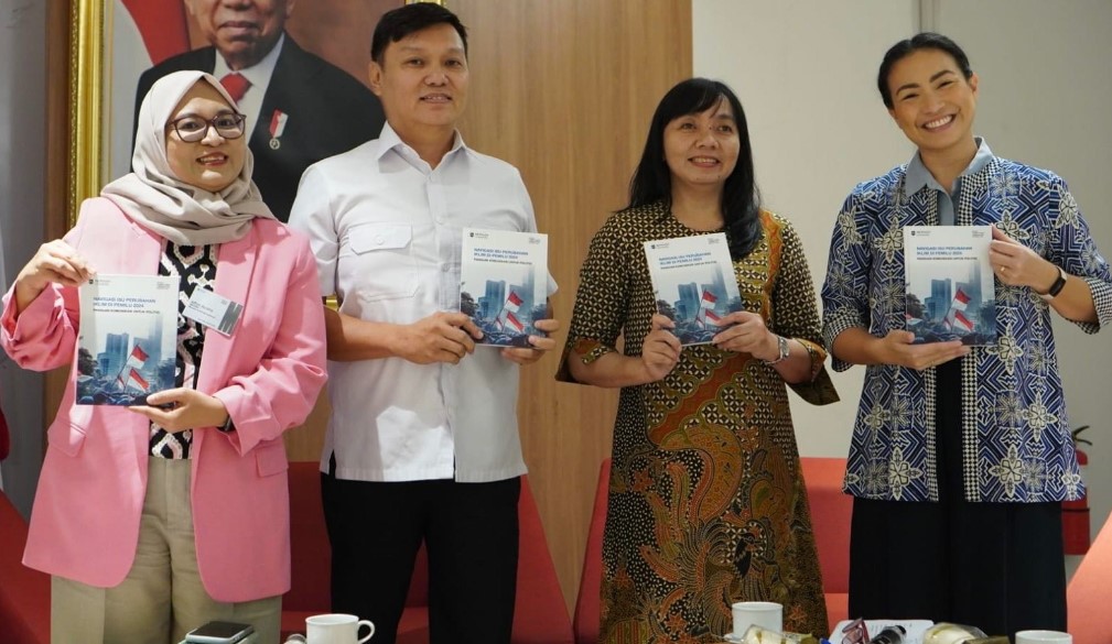 Acara peluncuran buku “Navigasi Isu Perubahan Iklim di Pemilu 2024: Panduan Komunikasi untuk Para Politisi”.