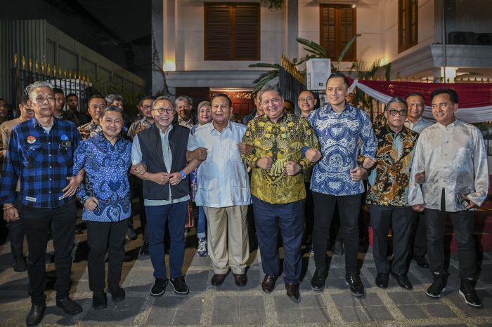 Para Ketua Umum partai di Koalisi Indonesia Maju yang sebagian juga menjabat Menteri
