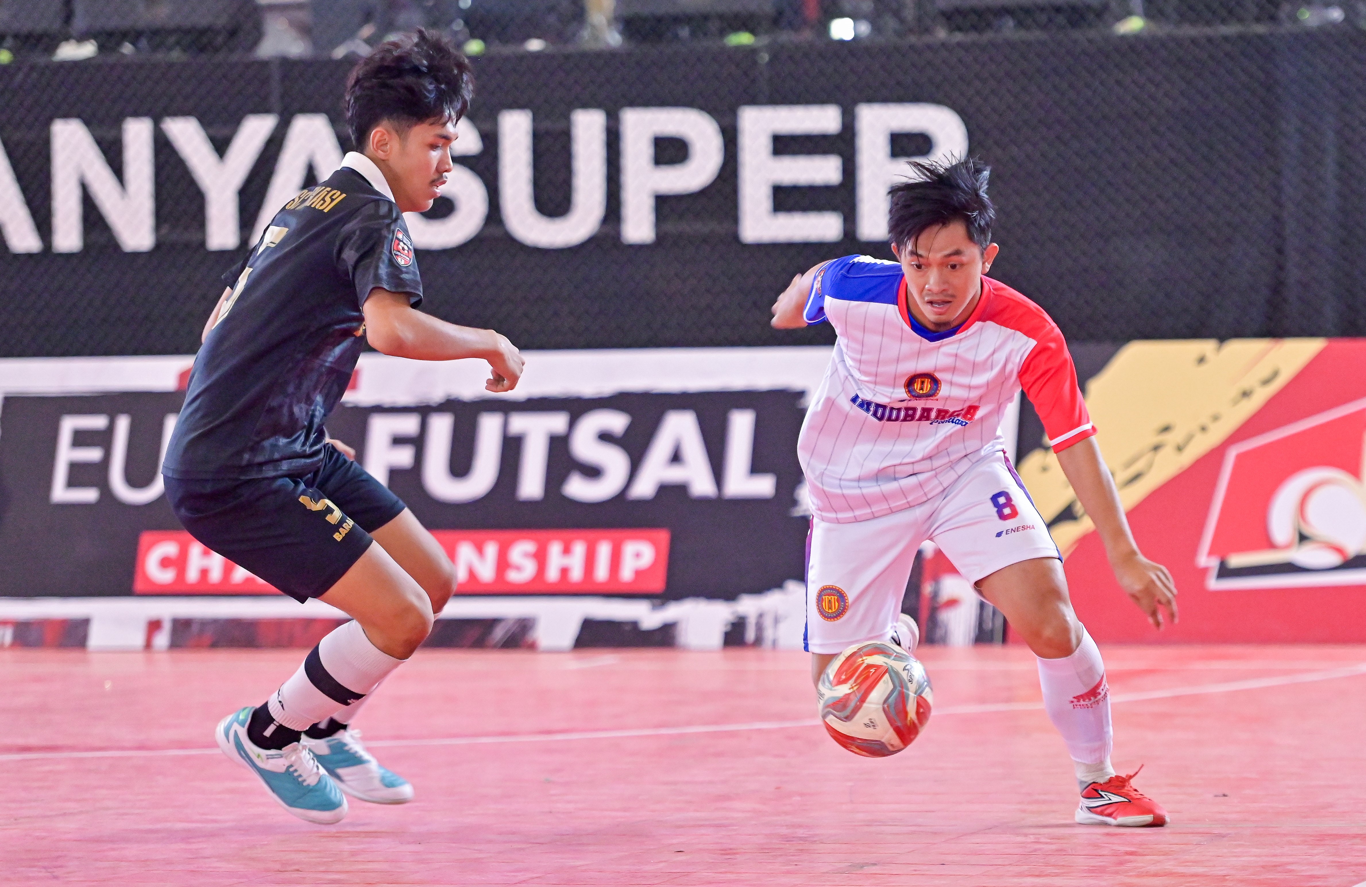 Pertandingan kualifikasi Supersoccer EFC 2023 di Jakarta