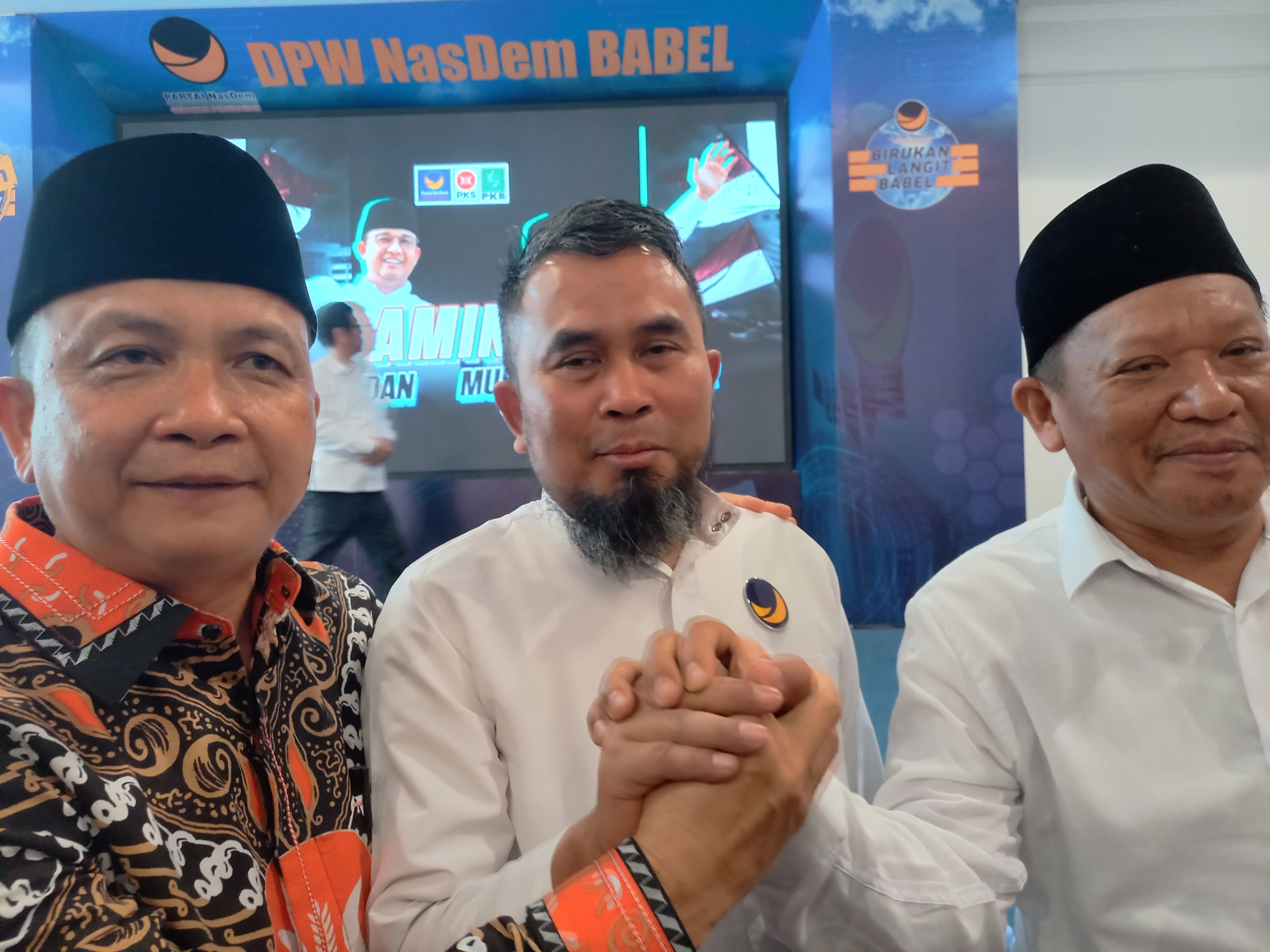 NasDem, PKS Dan PKB Optimistis Pasangan Amin Menang Telak di Babel