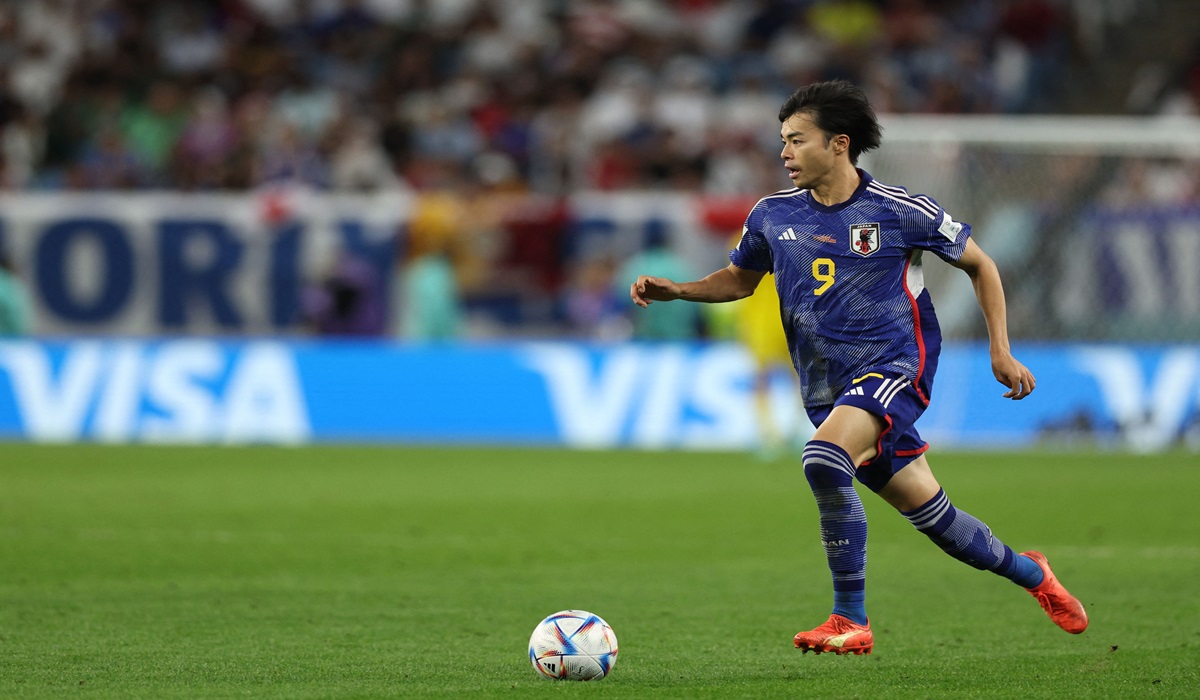 Gelandang timnas Jepang Kaoru Mitoma