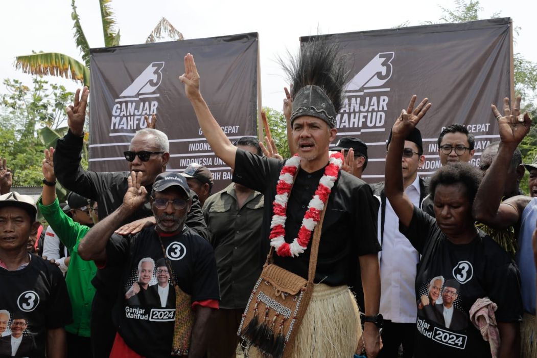 Ganjar Pranowo saat kampanye