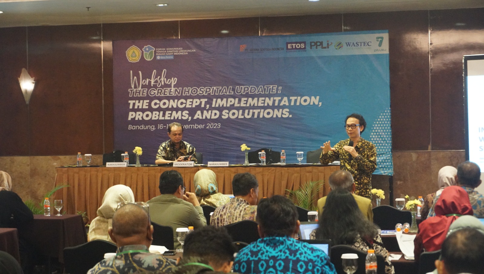 Edukasi yang digelar Himpunan Ahli Kesehatan Lingkungan Indonesia di Bandung, Jabar