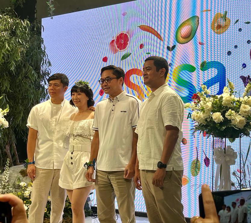 Acara peresmian SESA Organic Market di SCBD Lot.8, Jakarta, pada Jumat (10/11).