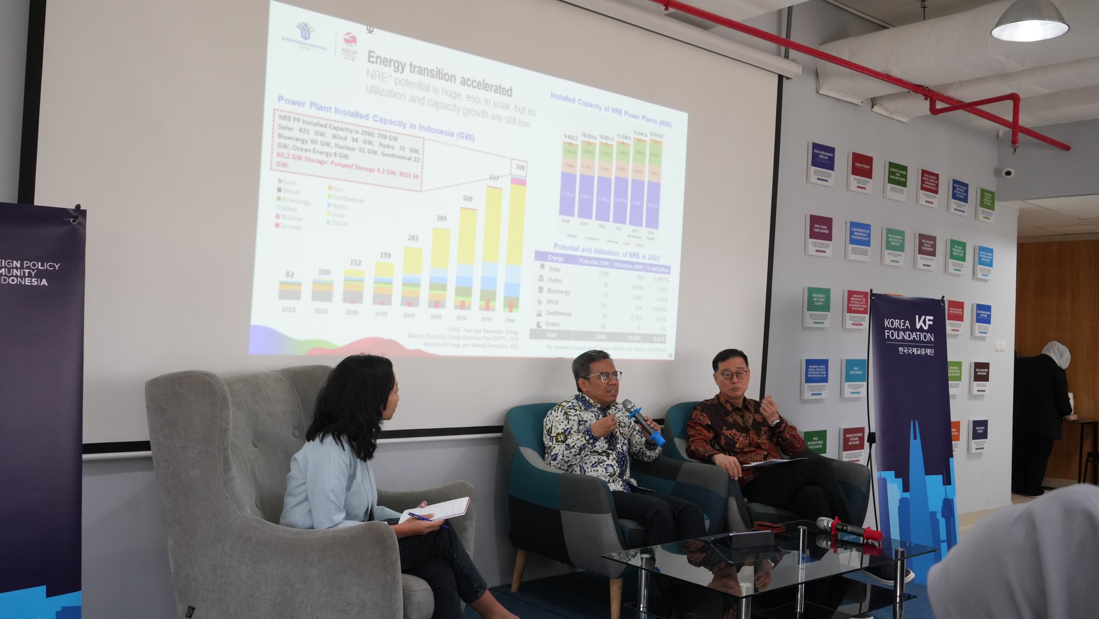 Deputi Bidang Promosi Penanaman Modal, Kementerian Investasi/BKPM Nurul Ichwan, (tengah) memberikan paparan. 