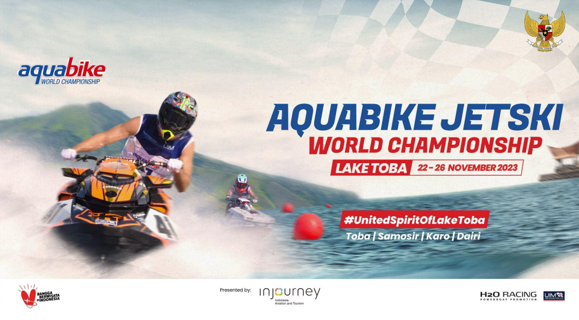  Aquabike Jetski World Championship 2023 pada 22-26 November diikuti 118 pembalap dari 22 negara.