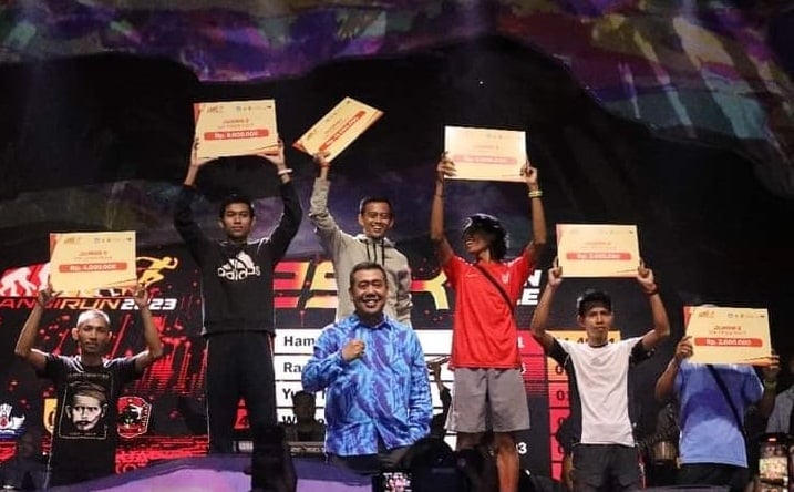 Para pemenang SangiRUN Night Trail 2023. 