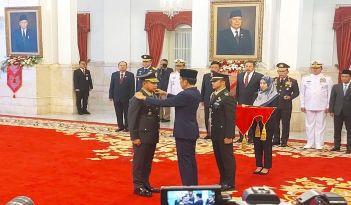 Pelantikan Panglima TNI Jenderal Agus Subianto oleh Presiden Joko Widodo