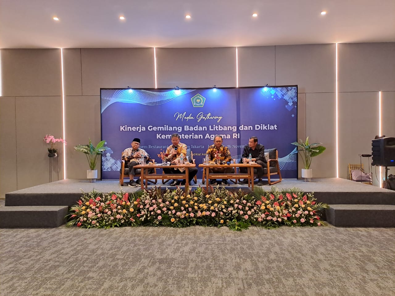 Media Gathering Balitbang dan Diklat Kemenag di Jakarta, Kamis (16/11/2023)