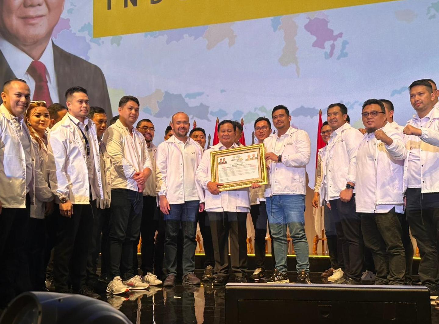 Barisan Pengusaha Pejuang resmi menyatakan dukungan untuk Prabowo Subianto.