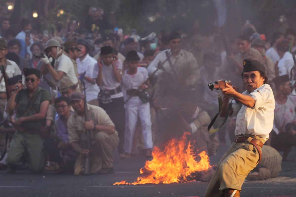 Ilustrasi - Pertempuran Surabaya menjadi simbol perlawanan rakyat Indonesia atas upaya penguasaan Belanda. 