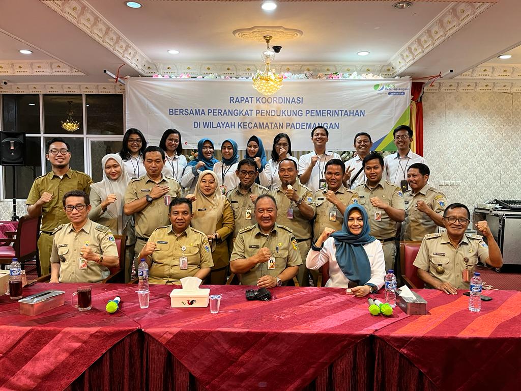 BPJS Ketenagakerjaan Jakarta Cabang Mangga Dua melakukan rakor dengan Pemerintah Kecamatan Pademangan, Jakut.