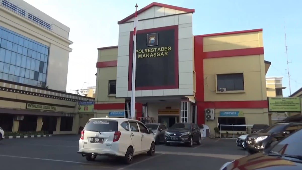 Kepolisian Polrestabes Makassar.