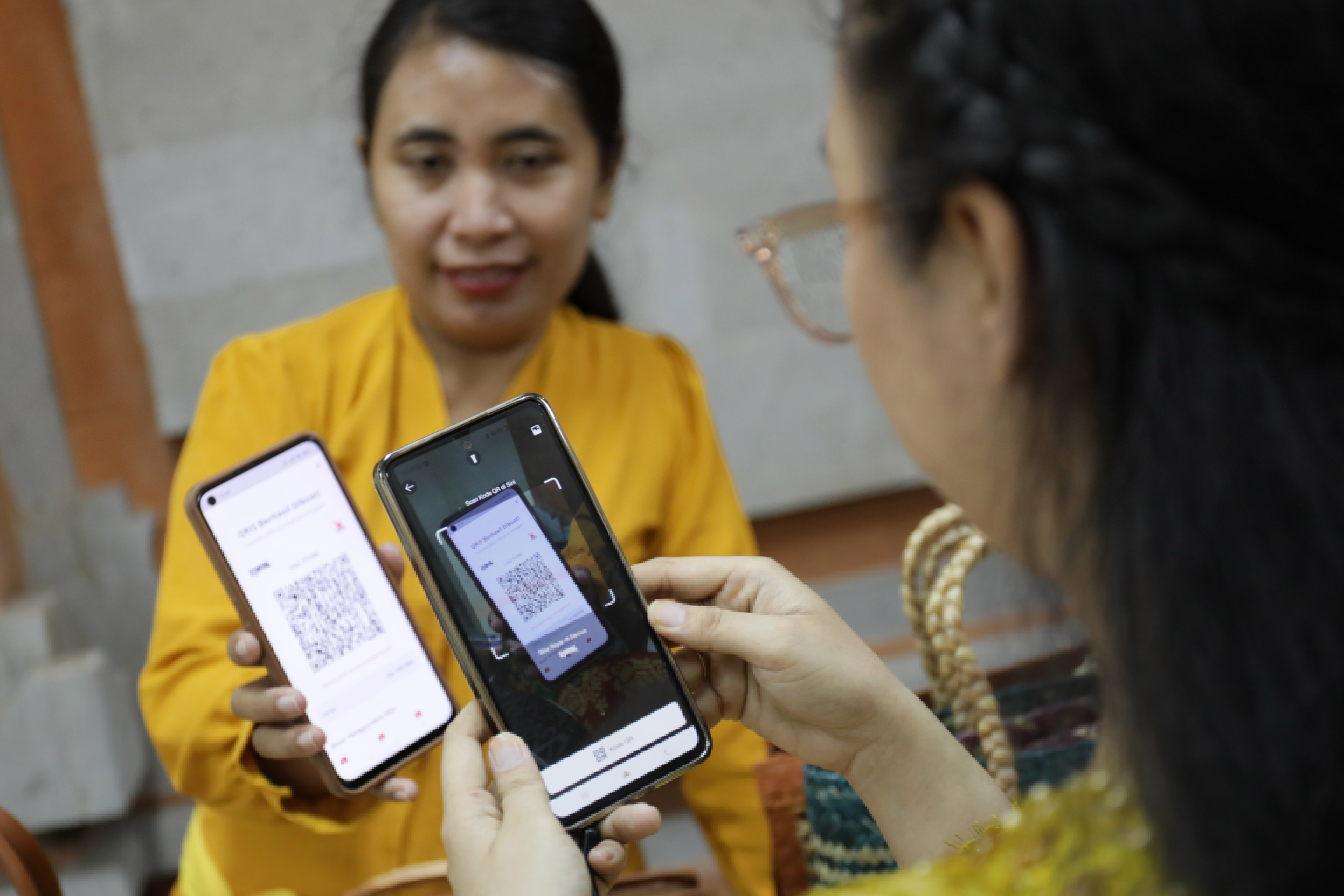 Ilustrasi transaksi digital.