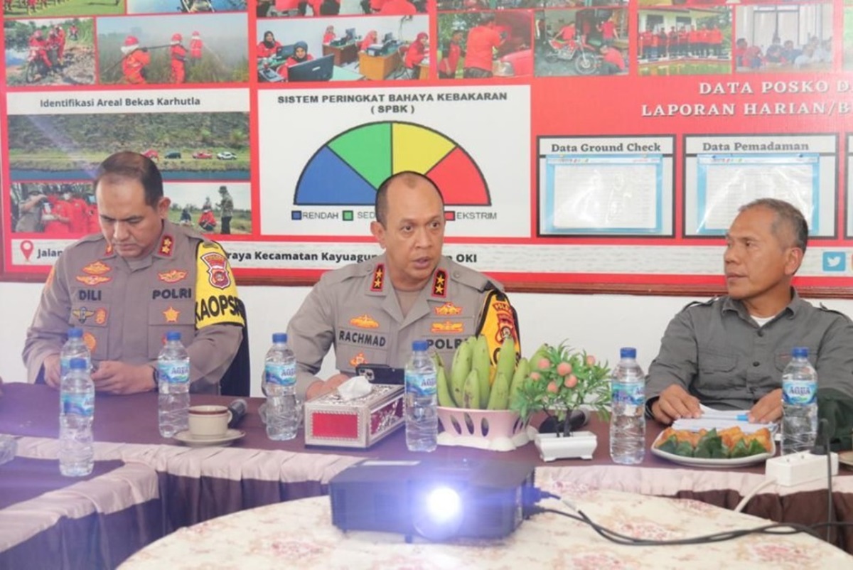 Dibantu Hujan, Tim Manggala Agni dan Polda Sumsel Berhasil Padamkan Api di HPT