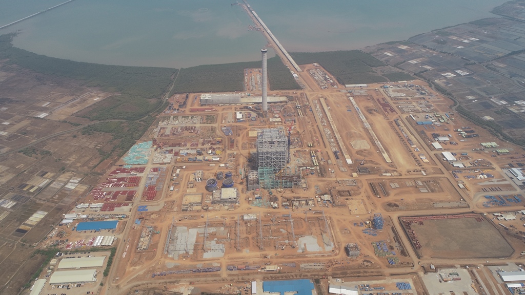 Foto udara PLTU Cirebon