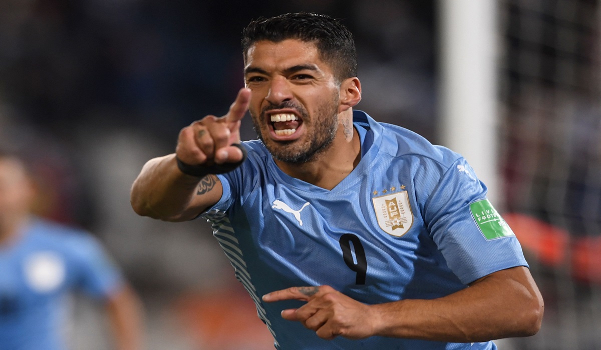 Penyerang timnas Uruguay Luis Suarez