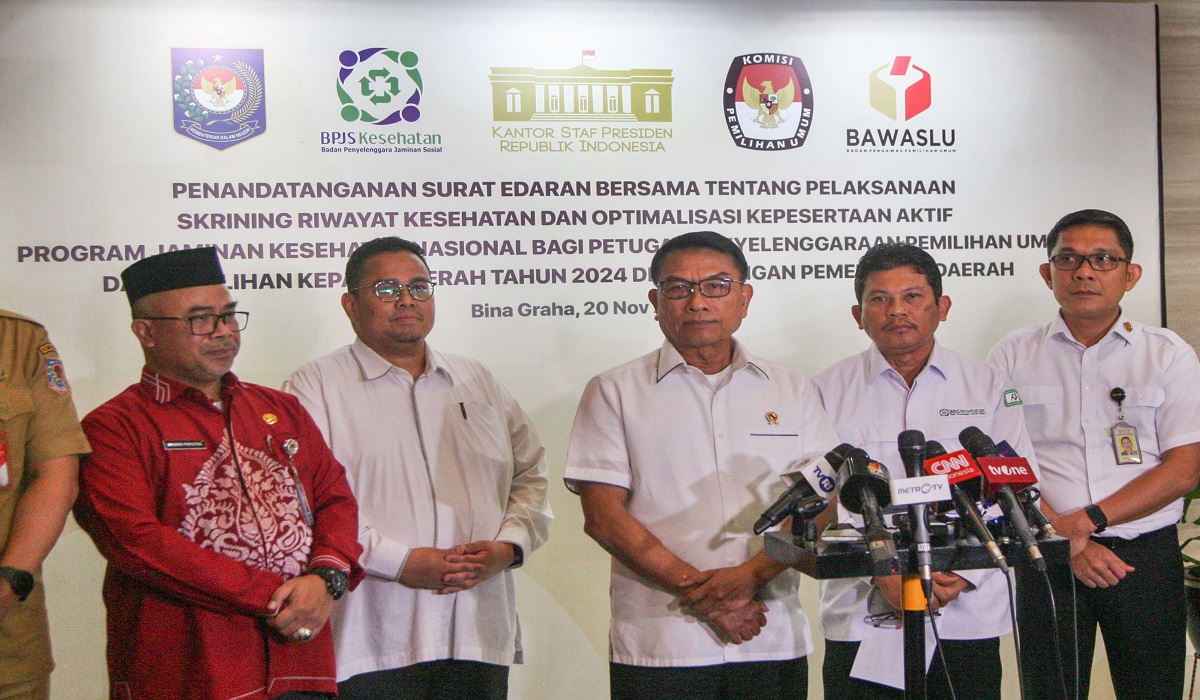 Penandatangan Surat Edaran Bersama mengenai Skrining Riwayat Kesehatan petuga Pemilu 2024