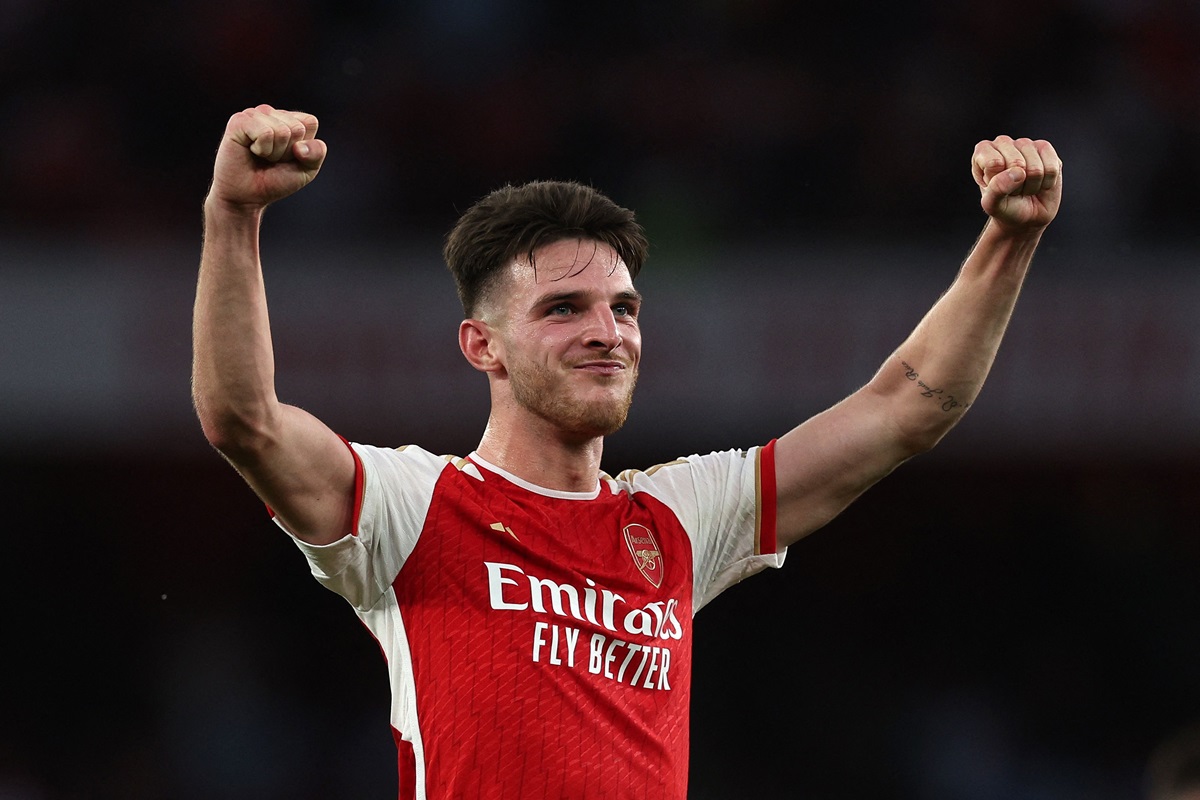 Gelandang Arsenal Declan Rice