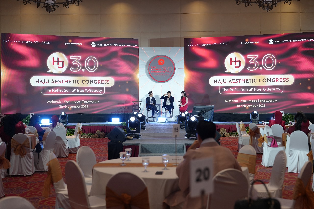  Haju Aesthetic Congress (HAC) 3.0 di The Spring Club Serpong, Tangerang, Banten, Kamis (30/11/2023).
