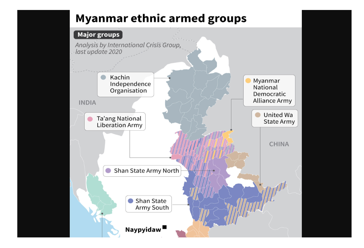 Konflik di Myanmar Utara Sebabkan 50 Ribu Warga Sipil Mengungsi