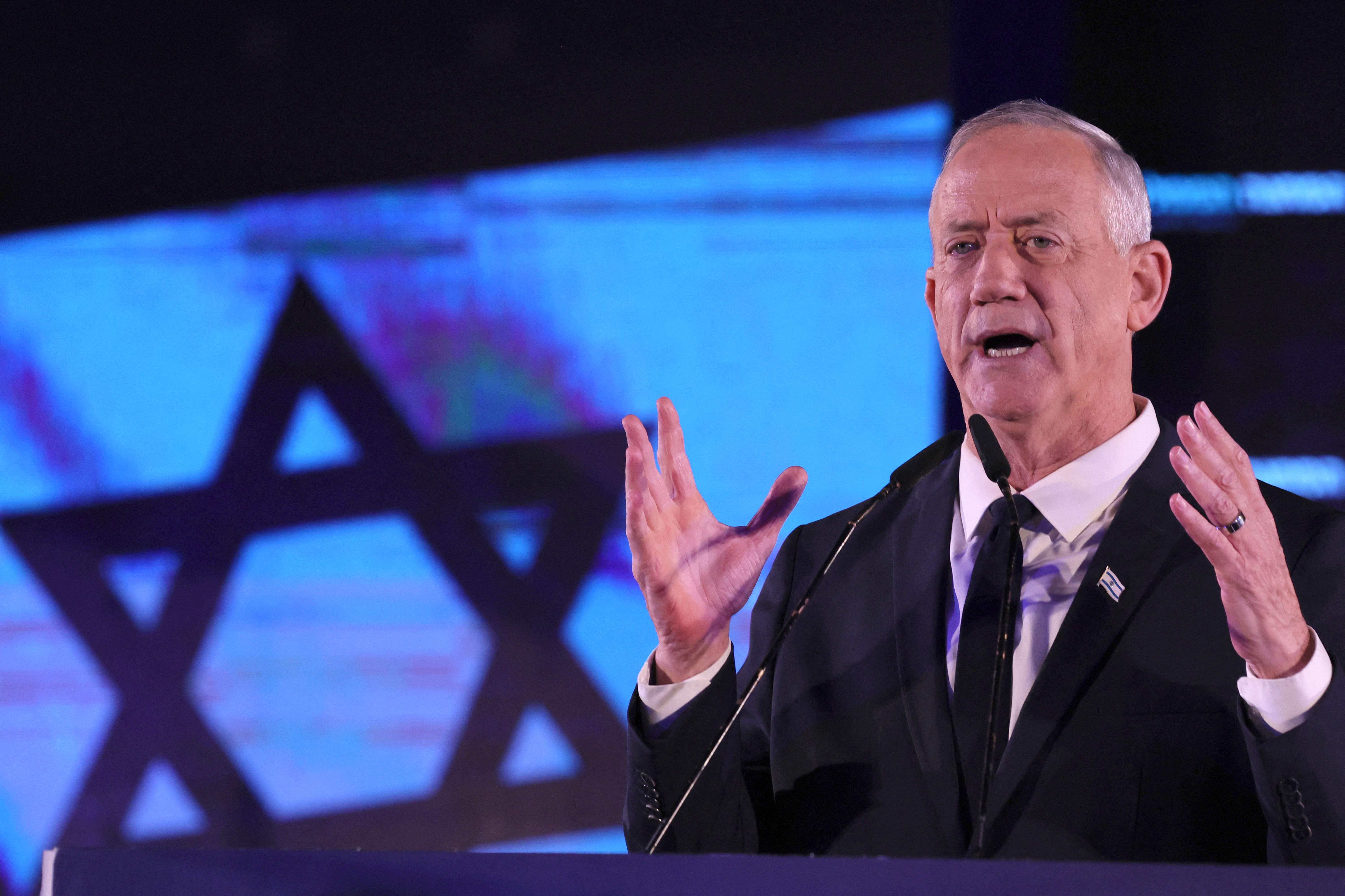 Menteri Kabinet Perang Israel Benny Gantz.