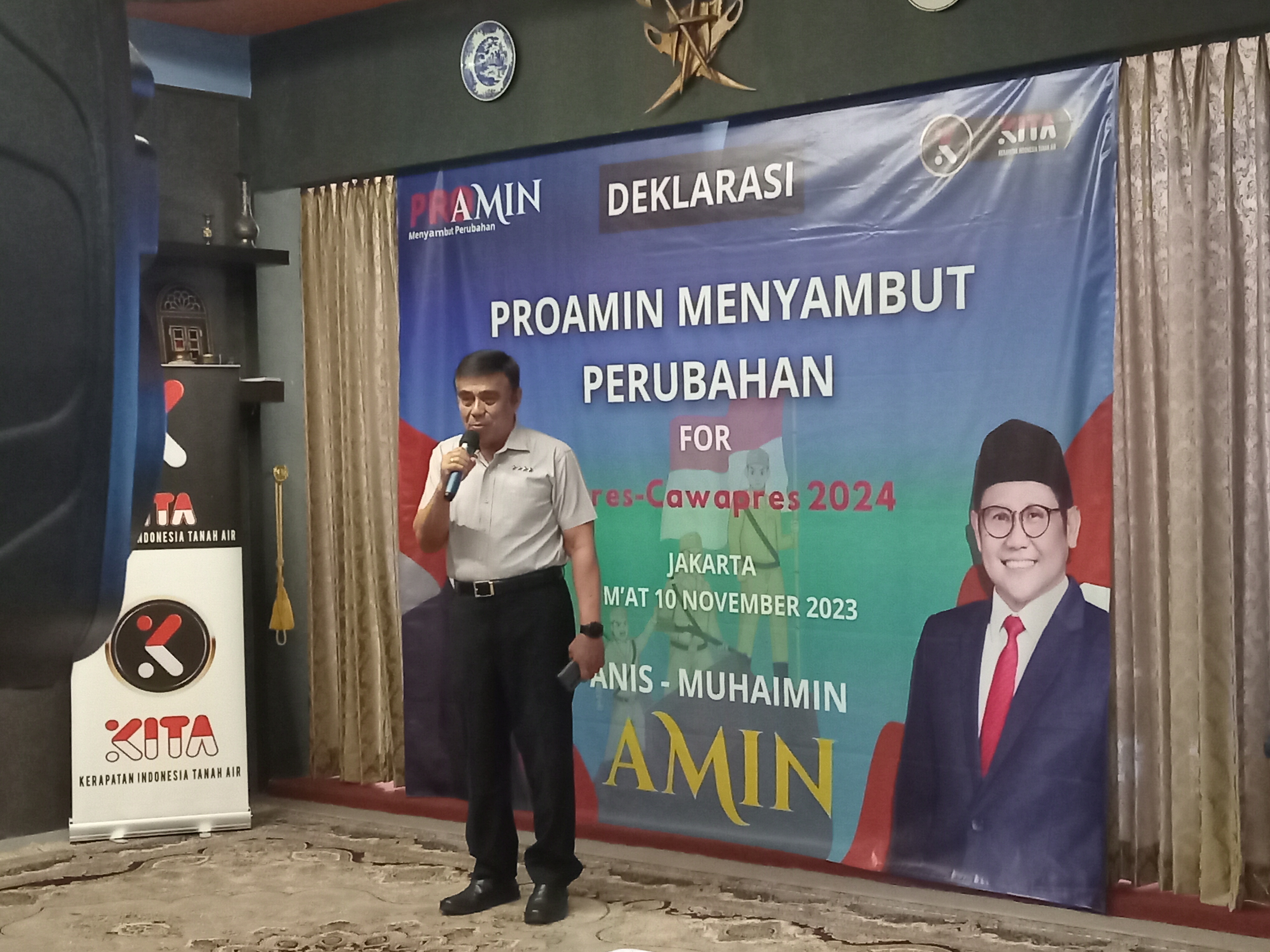 Eks MenagJenderal (purn) Fachrul Razi menyatakan terhadap pasangan AMIN